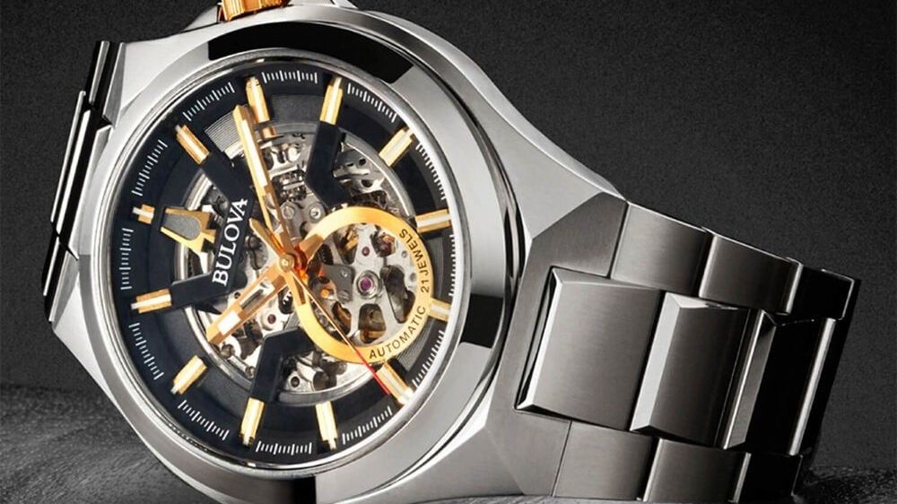Bulova Maquina skeleton watch