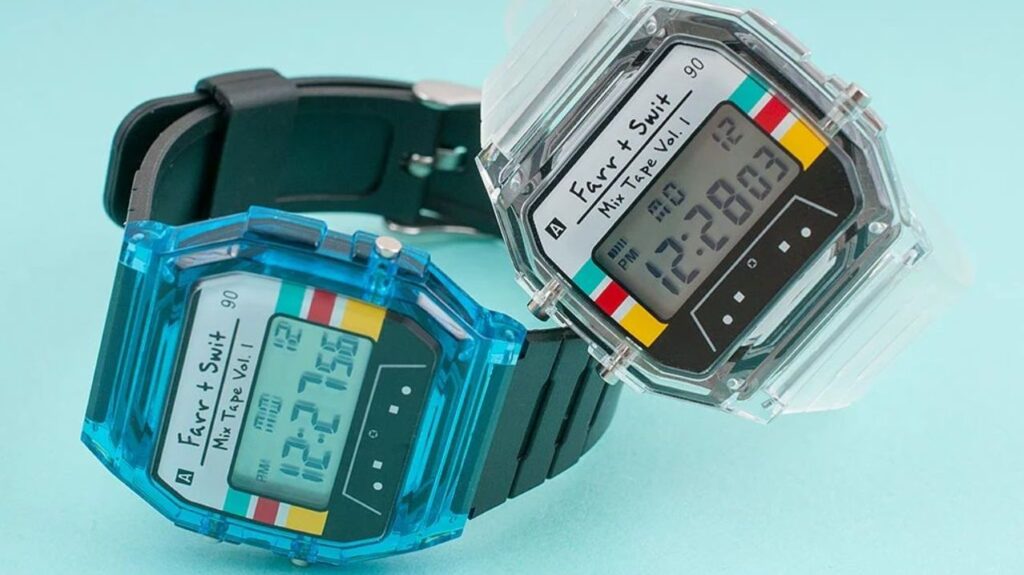 Farr + Switt Retro Digital Mixtape Vol 1 digital watch