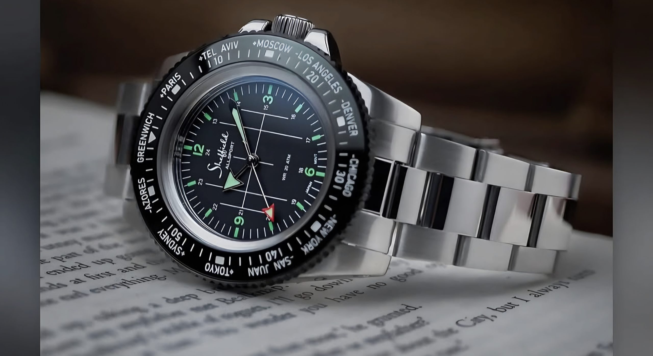 Sheffield Watches – Solar World Timer