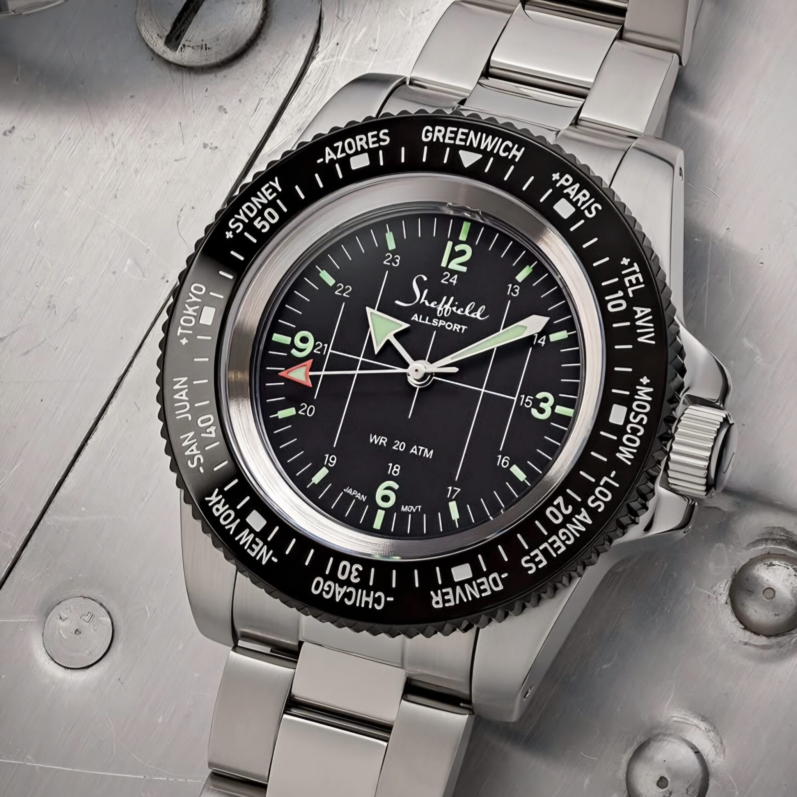 Sheffield Watches – Solar World Timer photo 3