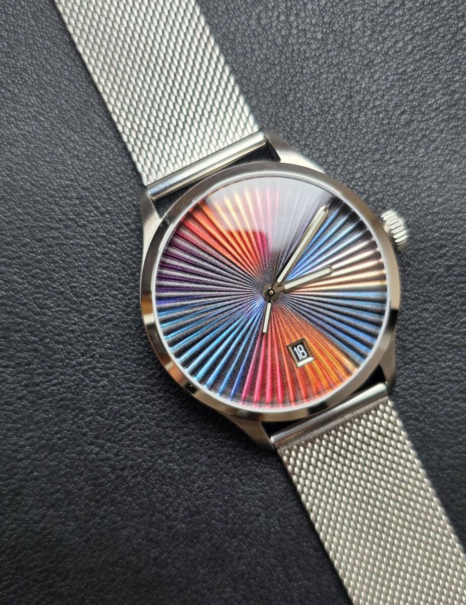 Mezei First Anniversary Edition watch dial