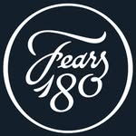 Circular Fears 180 watch brand emblem featuring white script cursive lettering inside a circular border on a dark navy background.